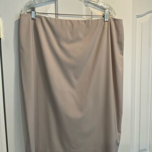 Lafayette 148 Beige Gaberdine Skirt